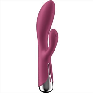 Satisfyer - spinning rabbit 1 estimulacion clitoris y punto g rojo