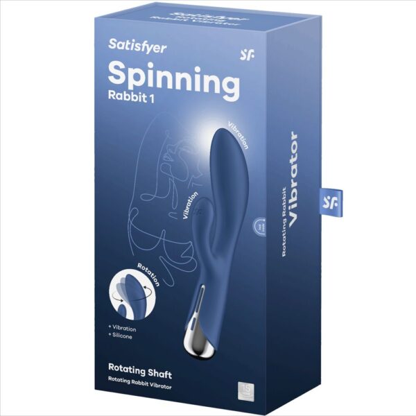Satisfyer - spinning rabbit 1 estimulacion clitoris y punto g azul