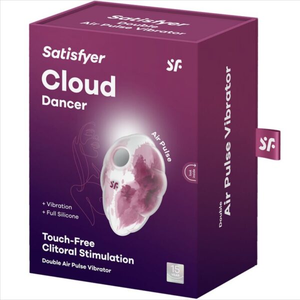Satisfyer - cloud dancer rojo vibrador air pulse