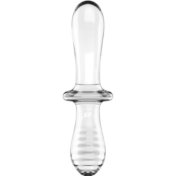 Satisfyer - double crystal dildo transparente