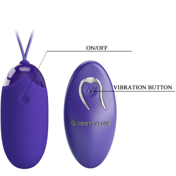 Pretty love - berger youth huevo vibrador control remoto violeta