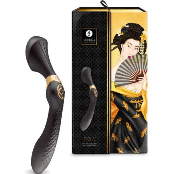 Shunga - zoa masajeador intimo negro