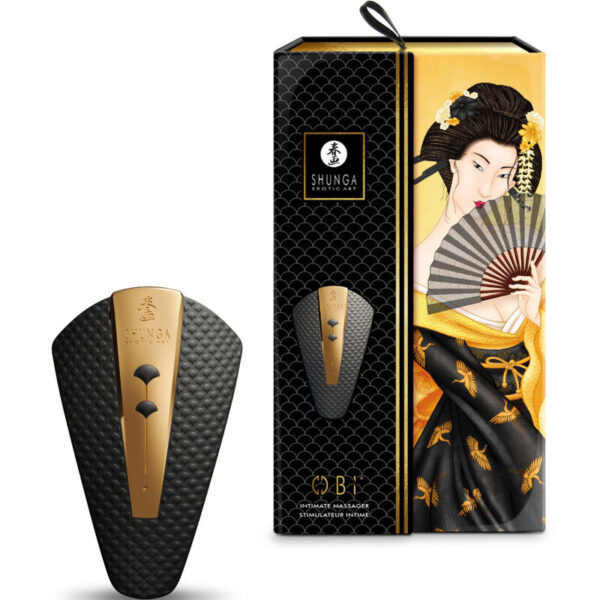 Shunga - obi masajeador intimo negro