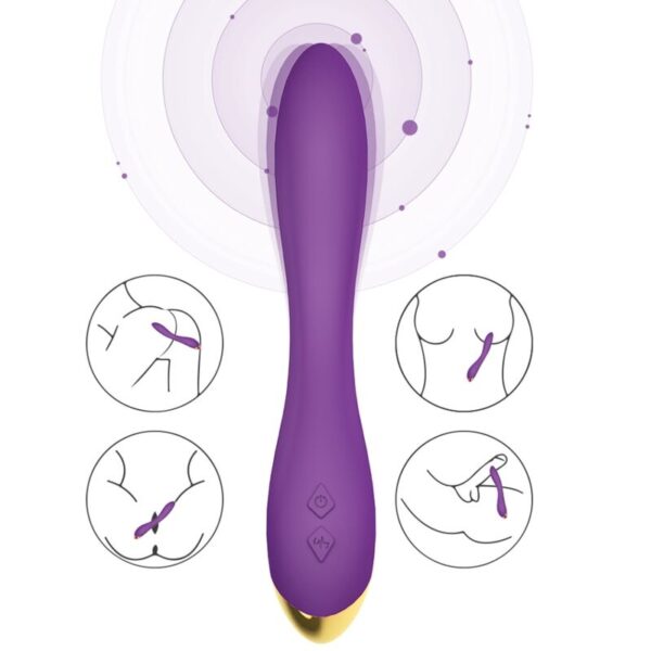 Armony - flamingo vibrador multiposicion violeta