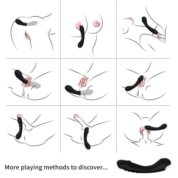 Armony - dildo vibrador punto g silicona negro