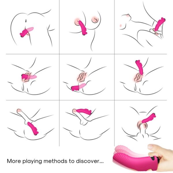 Armony - aurora vibrador dedal fucsia