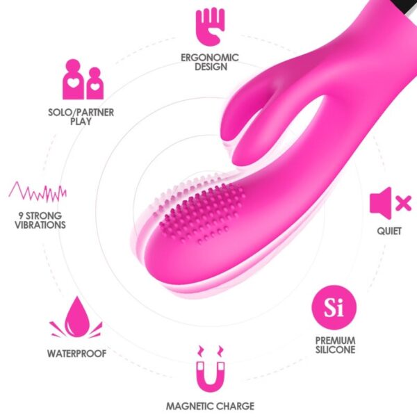 Armony - vibrador rabbit fucsia