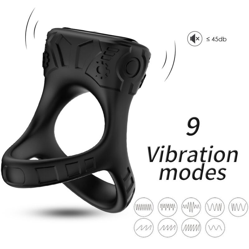 Armony - anillo vibrador & multiposiciÓn negro