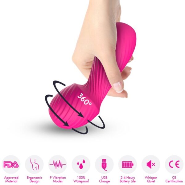 Armony - dazzle masajeador & vibrador pequeÑo fucsia