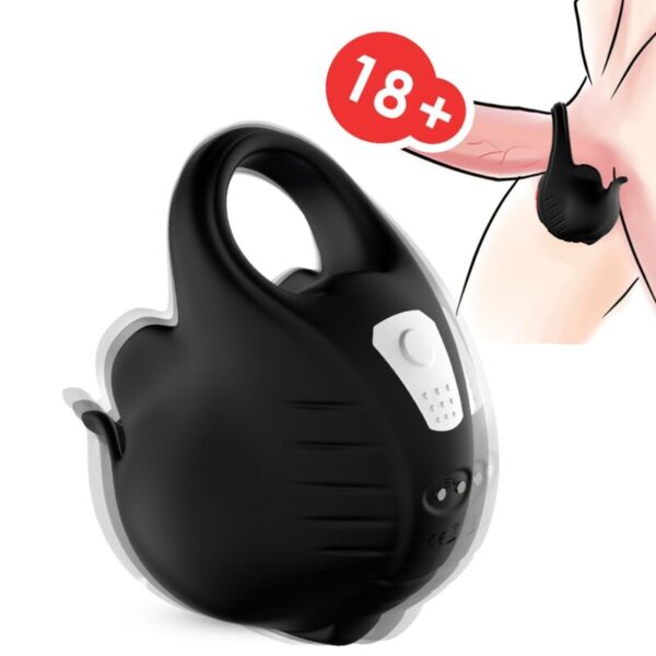 Armony - cupping anillo vibrador control remoto negro
