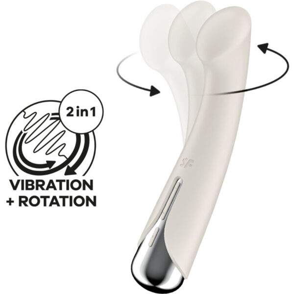 Satisfyer - spinning g-sport 1 vibrador rotador beige