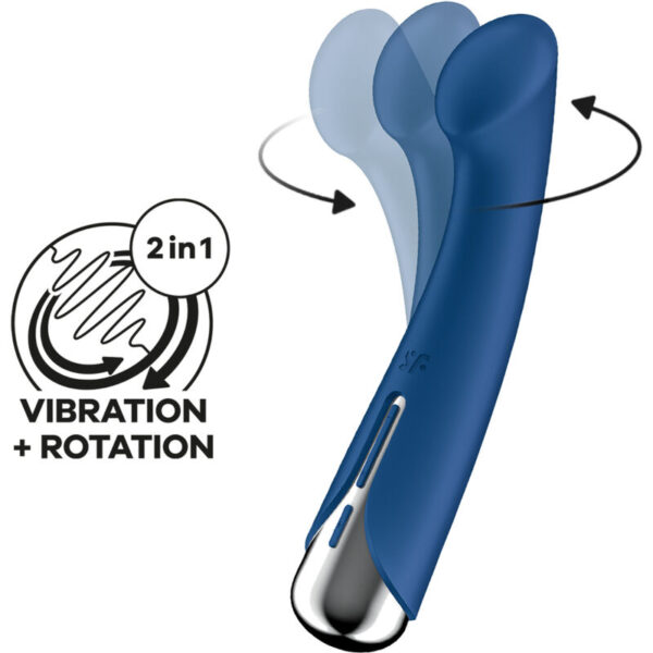 Satisfyer - spinning g-sport 1 vibrador rotador azul