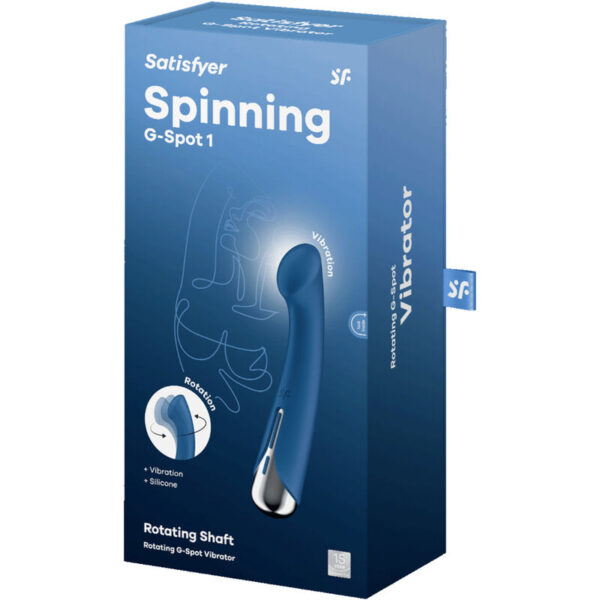 Satisfyer - spinning g-sport 1 vibrador rotador azul