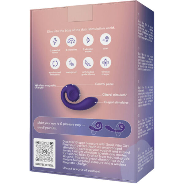 Snail vibe - gizi estimulador dual violeta