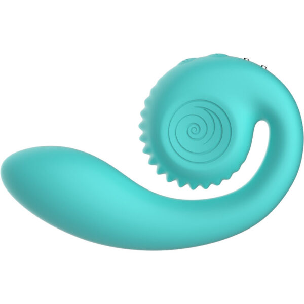 Snail vibe - gizi estimulador dual turquesa