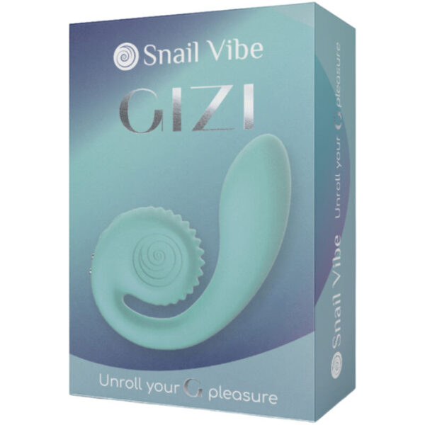 Snail vibe - gizi estimulador dual turquesa