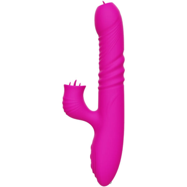 Armony - fanny vibrador multifuncion doble lengua efecto calor fucsia
