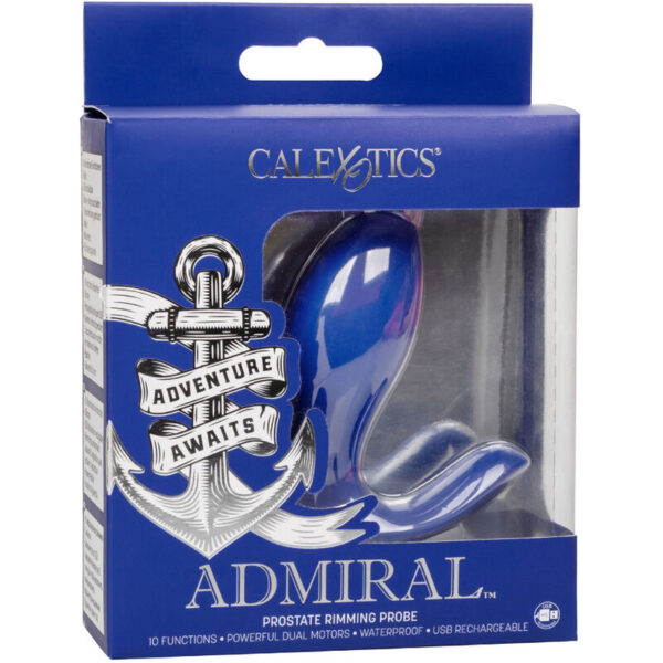 Calexotics - admiral rimming estimulador & vibrador prostata azul