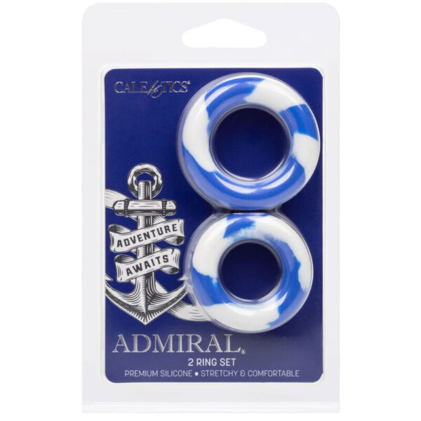 Calexotics - admiral set 2 anillos para pene