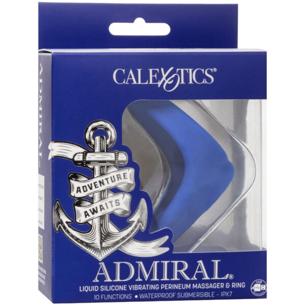 Calexotics - admiral masajeador de perineo azul