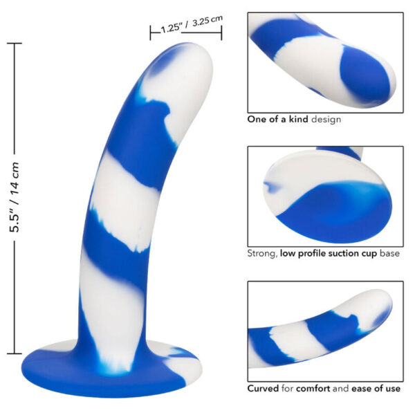 Calexotics - admiral swirl dildo flexible