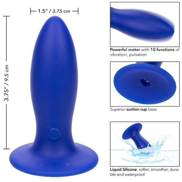 Calexotics - admiral torpedo plug anal vibrador azul