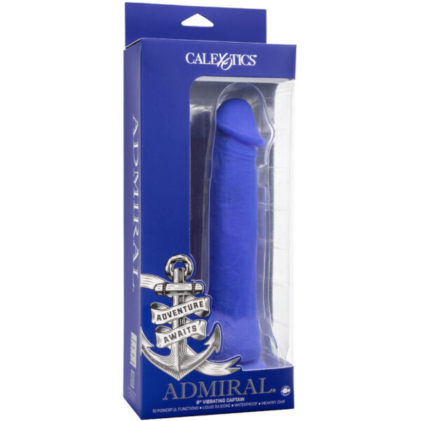 Calexotics - admiral captain dildo realistico vibrador azul