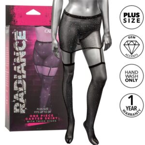 Calexotics - radiance falda de liga hasta el muslo talla grande