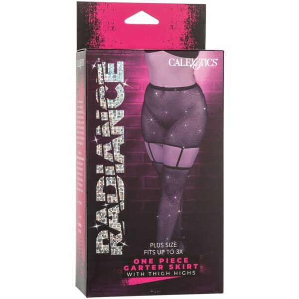 Calexotics - radiance falda de liga hasta el muslo talla grande