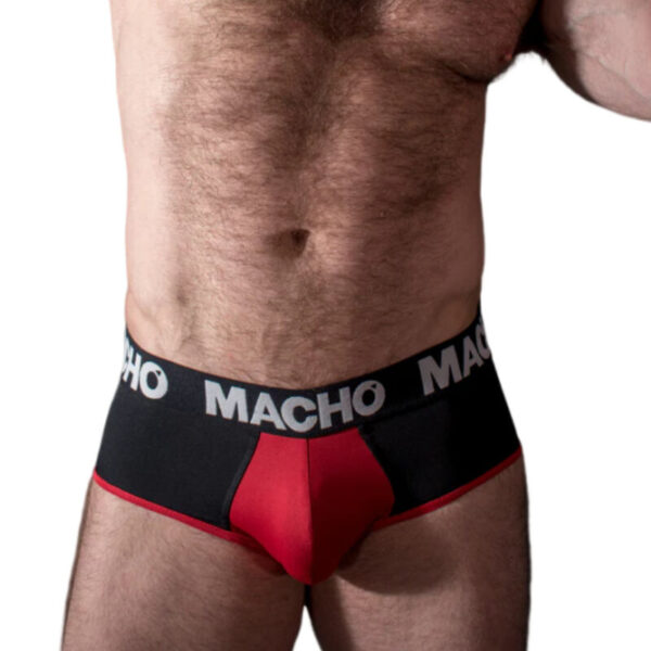 Macho - ms26n slip negro/rojo m