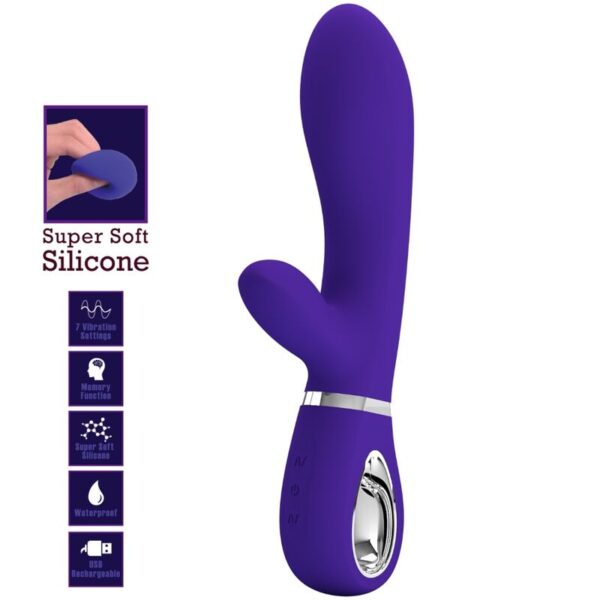 Pretty love - thomas vibrador punto g multifunciÓn violeta