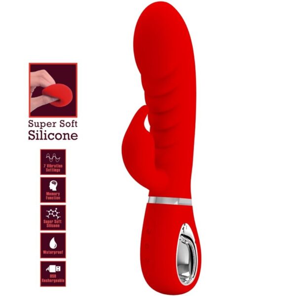 Pretty love - prescott vibrador punto g multifunciÓn rojo
