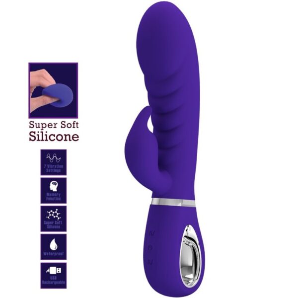 Pretty love - prescott vibrador punto g multifunciÓn lila