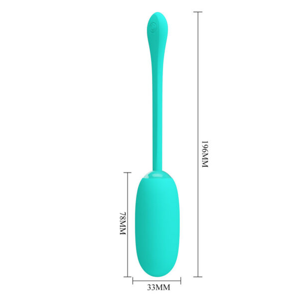 Pretty love - julius huevo vibrador impermeble & recargable verde agua