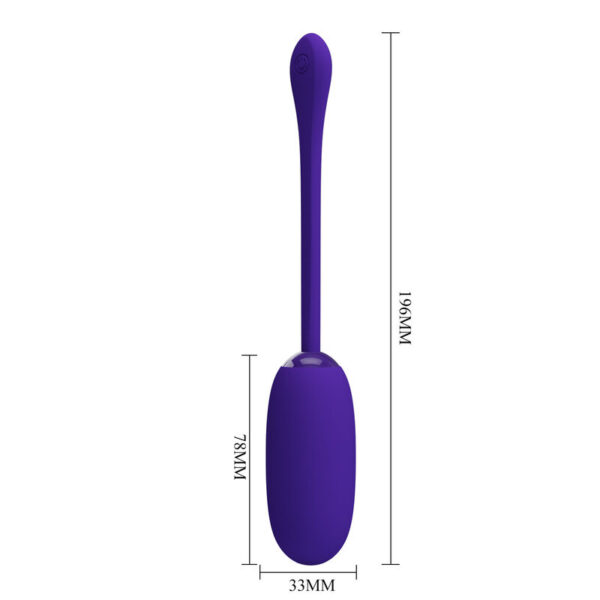 Pretty love - julius huevo vibrador impermeble & recargable lila