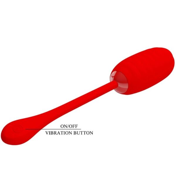 Pretty love - kirk huevo vibrador recargable rojo