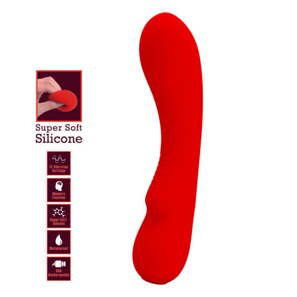 Pretty love - prescott vibrador recargable rojo