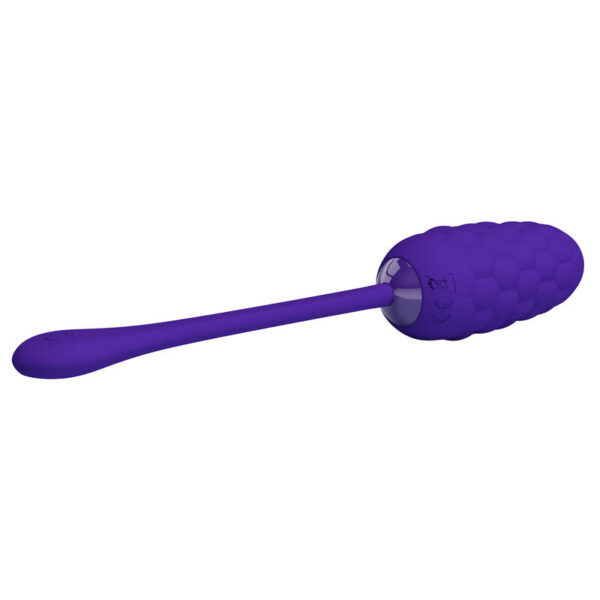 Pretty love - huevo vibrador con textura marina recargable lila