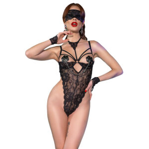 Chilirose - cr 4488 body lace negro s/m