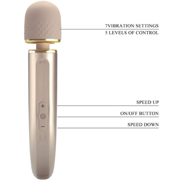 Pretty love - masajeador 7 modos vibracion champagne