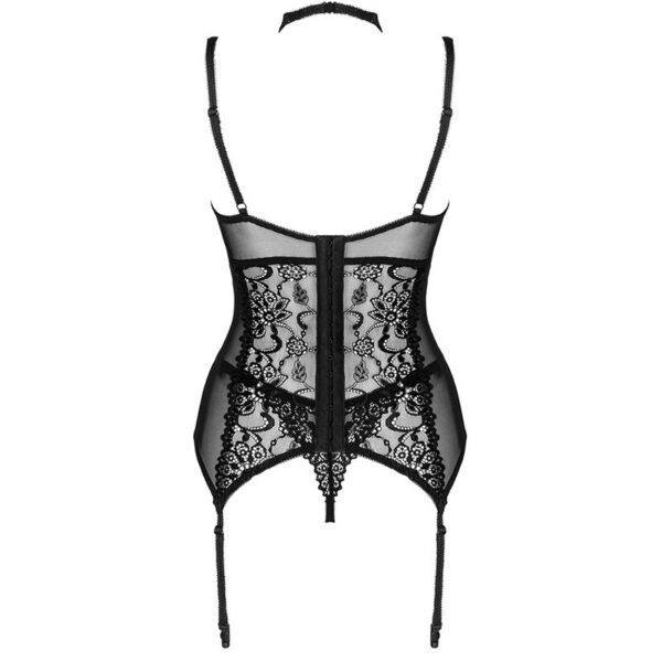 Livco corsetti fashion - giellandra for the senses collection corset + panty negro s/m