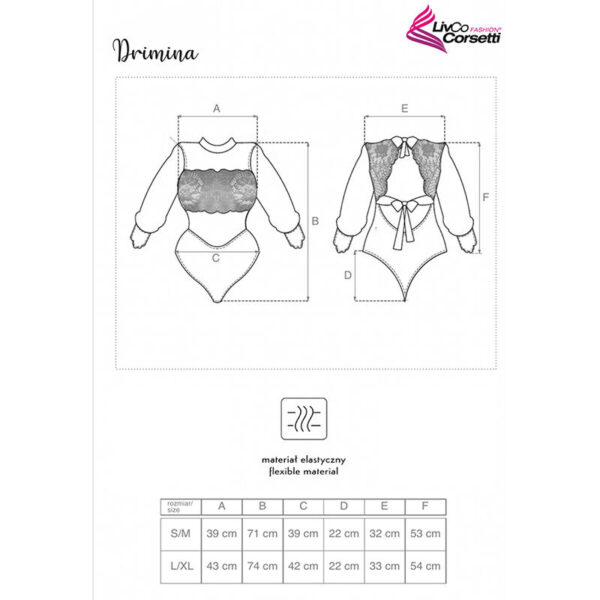Livco corsetti fashion - drimina lc90690 body azul marino s/m