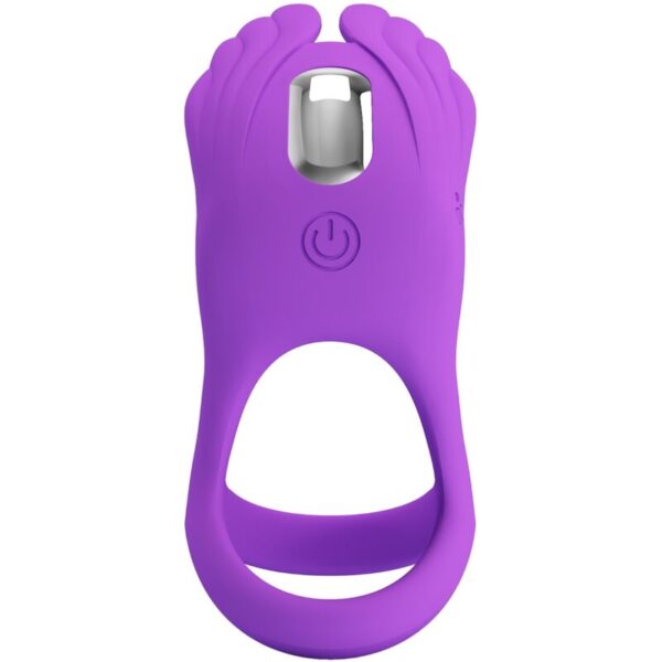 Pretty love - silas anillo vibrador 7 vibraciones silicona lila