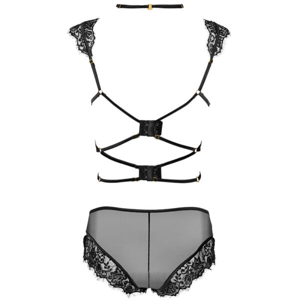 Livco corsetti fashion - palmenom lc 90614 sujetador + panty negro s/m