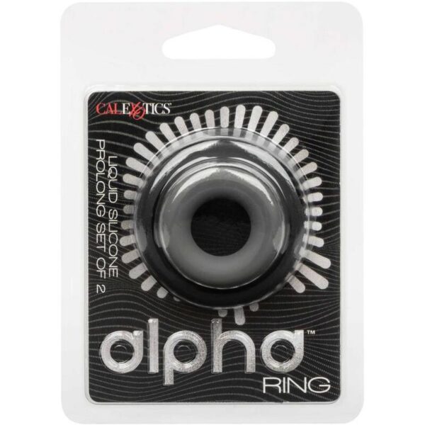Calexotics - alpha set de 2 anillos prolong gris