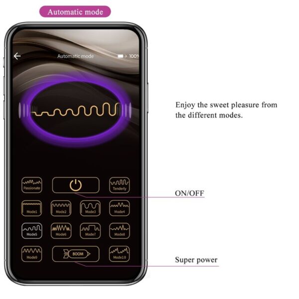 Pretty love - august vibrador doble placer app remote