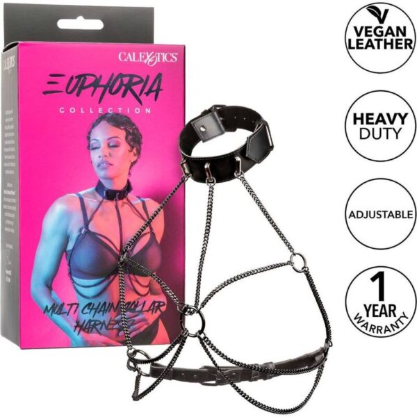 Calexotics - euphoria arnÉs de cuello de cadena