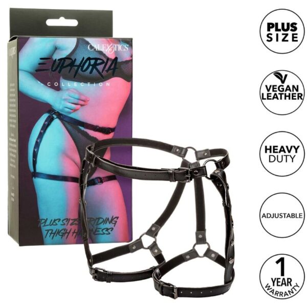 Calexotics - euphoria arnÉs de muslo equitaciÓn talla grande