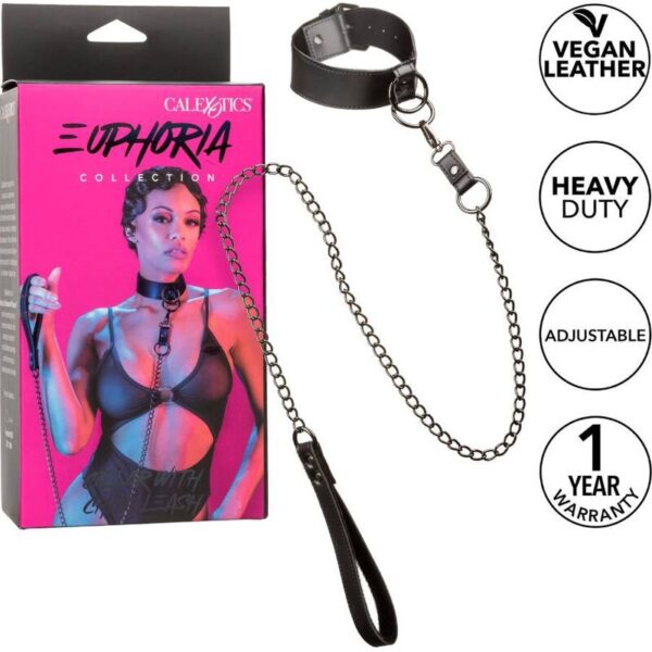 Calexotics - euphoria collar con correa de cadena