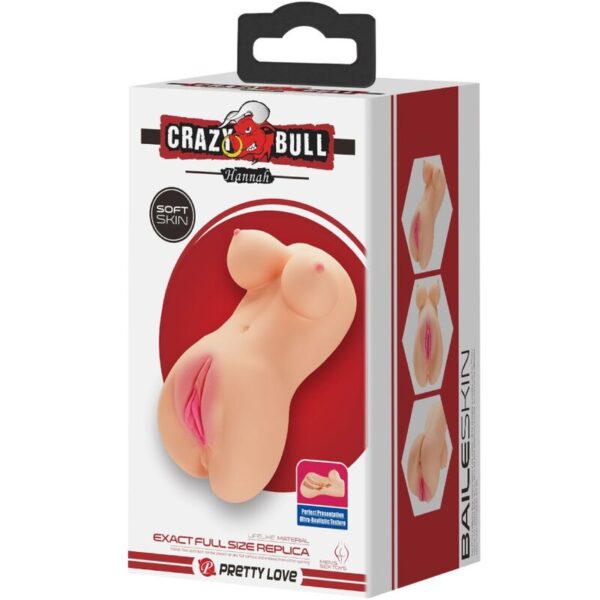 Crazy bull - vagina y ano realisticos vibrador hannah